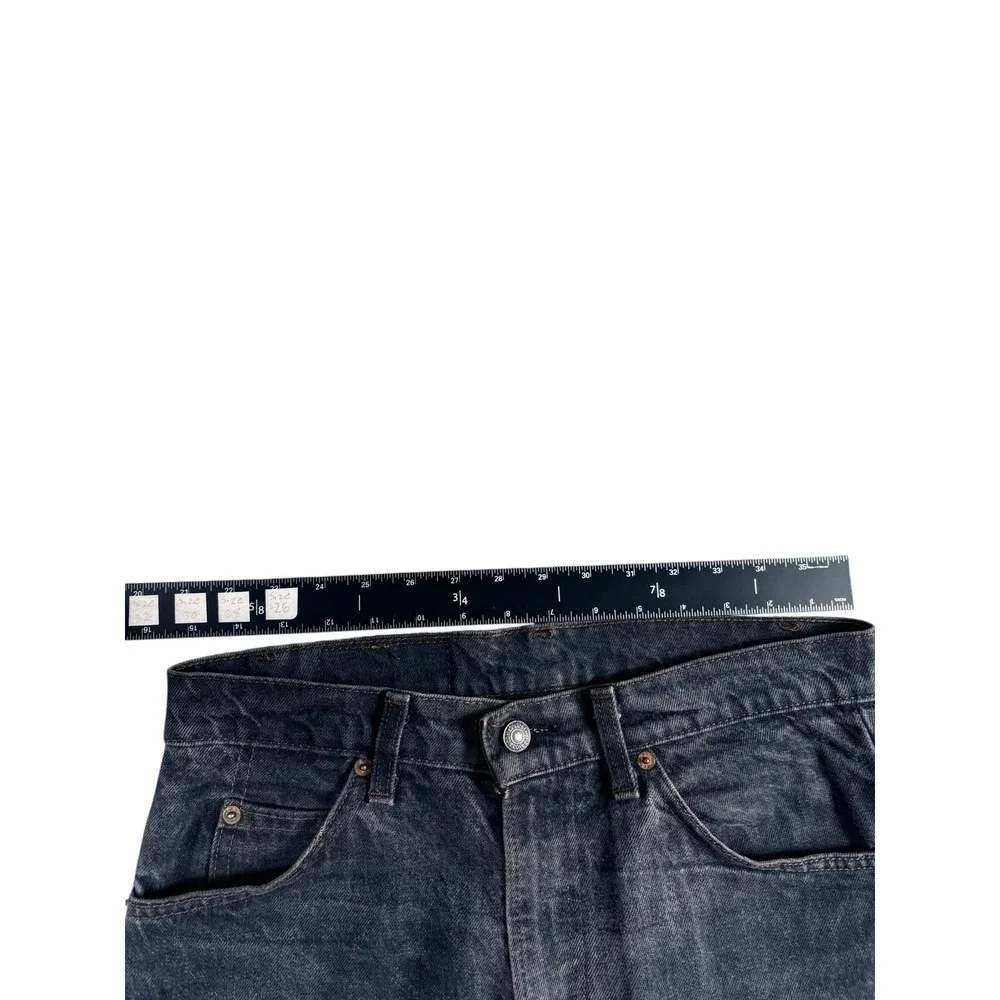 VTG Levi's Jeans Mens 31x32 Faded Charcoal Denim Heritage Straight Leg USA Made